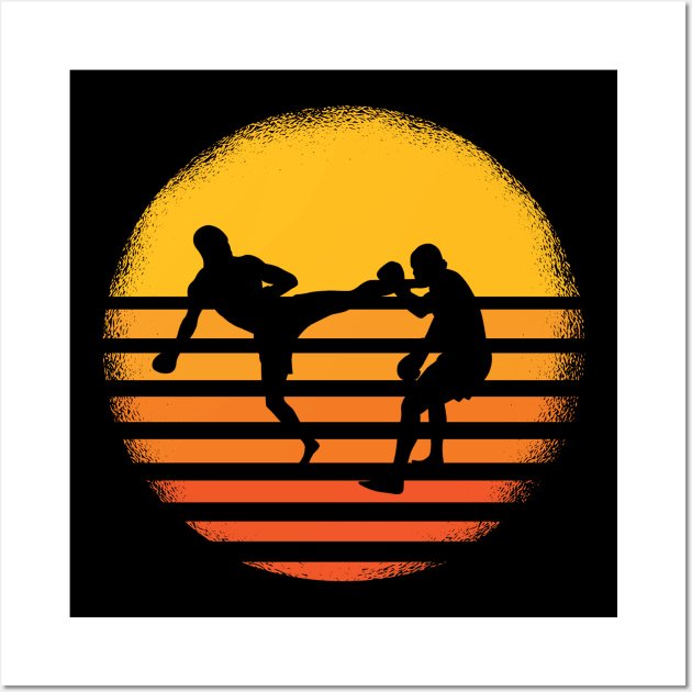 Kickboxing vintage Wall Art by Imutobi